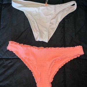 Multiple brand bikini bottoms and top